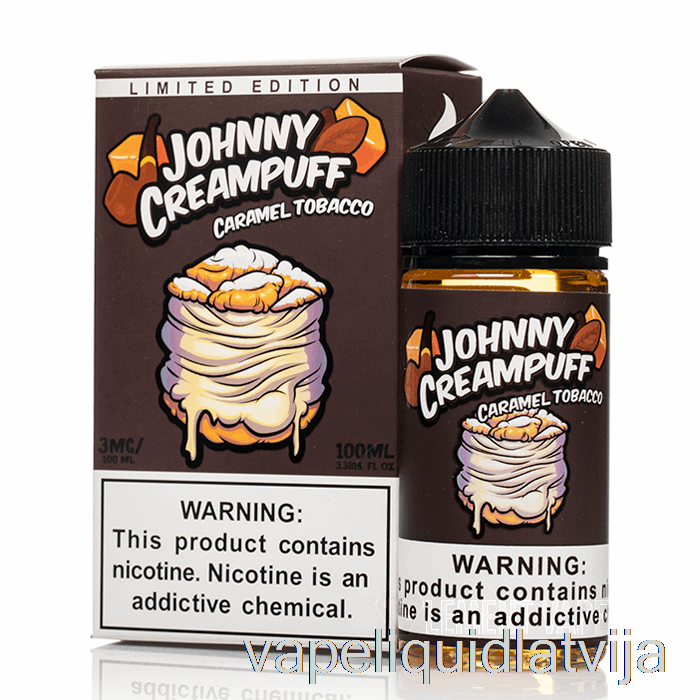 Karameļu Tabaka - Johnny Creampuff - 100ml 0mg Vape šķidrums